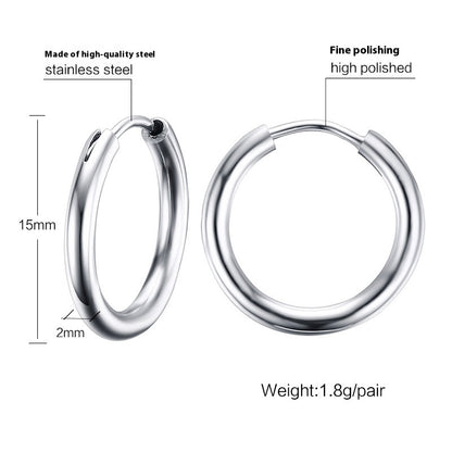 Stainless Steel Earring Eardrop Men's Accessories