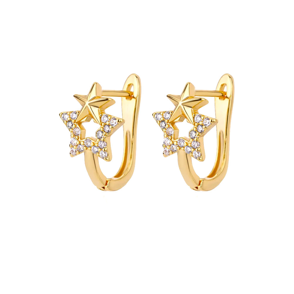 French Exquisite Elegant Square Pleated Ear Ring Geometric Sweet Cool Style Earrings