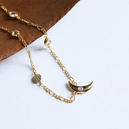 Electroplating Real Gold Clavicle Chain Retro Style