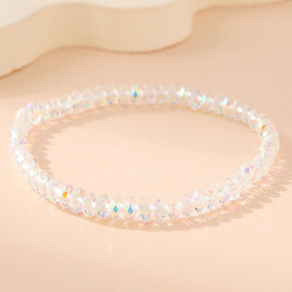 Fashion White Polygon Beaded Bracelet For Women