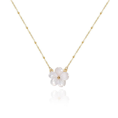 Peach Blossom Beautiful Flower Necklace