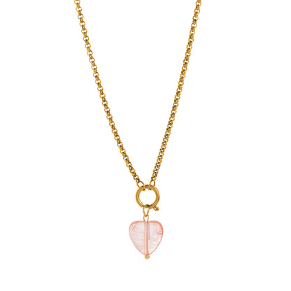 Fashion Heart Hexagon Color Pendant