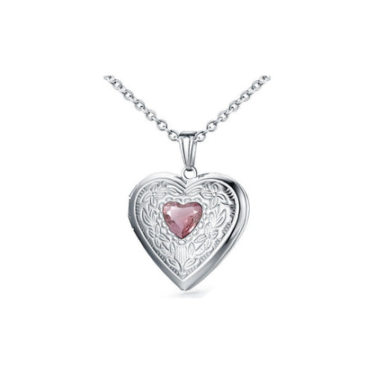 12th Birthday Zircon Stainless Steel Necklace