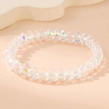 Fashion White Polygon Beaded Bracelet For Women